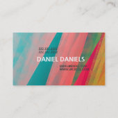 Carte De Visite Peinture moderne Peintre Conception (Dos)