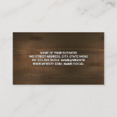 Carte De Visite Peinture murale | Arrière - plan en bois (Dos)