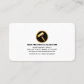 Carte De Visite Peinture murale blanche Splatter Home Peinture (Dos)