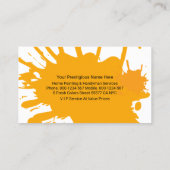 Carte De Visite Peinture murale sale Couleurs Brosse à rouleaux (Dos)