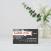 Carte De Visite Peinture murale Splatter Nouvelle peinture (Debout devant)