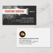 Carte De Visite Peinture murale Splatter Nouvelle peinture (Devant / Derrière)