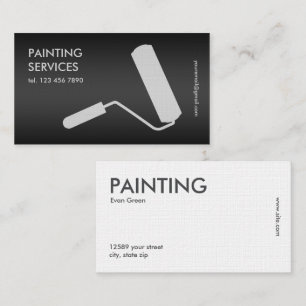 Carte De Visite Peinture Noir