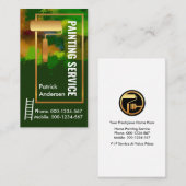 Carte De Visite Peinture Or Brassage Sur Mur Sale (Devant / Derrière)