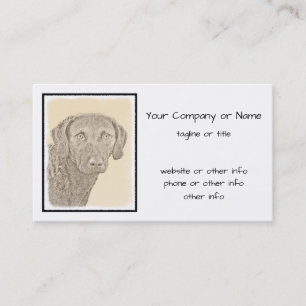 Carte De Visite Peinture originale de chien par Retriever de Chesa