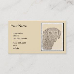 Carte De Visite Peinture originale de chien par Retriever de Chesa