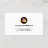 Carte De Visite Peinture Outil Pinceau Couleurs néon (Dos)