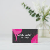 Carte De Visite Peinture par pulvérisation | Motif noir (Debout devant)