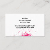 Carte De Visite Peinture par pulvérisation | Motif noir (Dos)