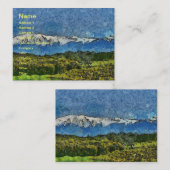 Carte De Visite Peinture paysagère (Devant / Derrière)