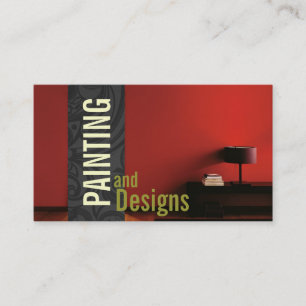 Carte De Visite Peinture, Peintre, Construction, Design