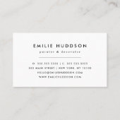 Carte De Visite Peinture, Peintre, Peinture, Décorateur (Dos)