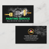 Carte De Visite Peinture Peinture Peinture Peinture Peinture Bross (Devant / Derrière)