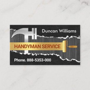 Carte De Visite Peinture Peinture sur vieux bois Retrait