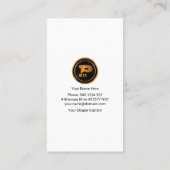 Carte De Visite Peinture personnelle créative Grille Motif Peintur (Dos)