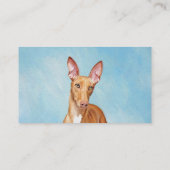 Carte De Visite Peinture Pharaon Hound - Cute Original Chien Art (Dos)