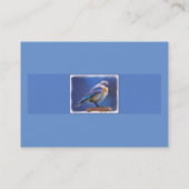 Carte De Visite Peinture pour oiseaux bleus (femelle) - Art origin (Dos)