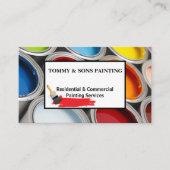 Carte De Visite Peinture professionnelle (Devant)