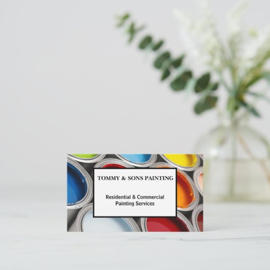 Carte De Visite Peinture professionnelle (Debout devant)