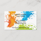 Carte De Visite Peinture professionnelle (Dos)