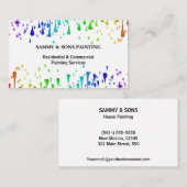 Carte De Visite Peinture professionnelle (Devant / Derrière)