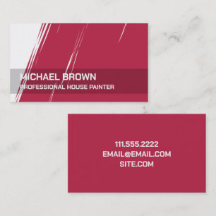 Carte De Visite Peinture professionnelle Peintre Magenta