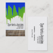 Carte De Visite Peinture professionnelle, peintres, amélioration (Devant / Derrière)