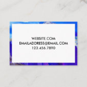 CARTE DE VISITE PEINTURE PURPLE ET OR (Dos)