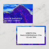 CARTE DE VISITE PEINTURE PURPLE ET OR (Devant / Derrière)