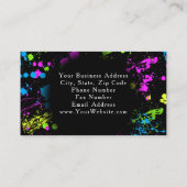 Carte De Visite Peinture Schéma Art moderne Maquillage Clou Artist (Dos)