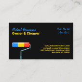 Carte De Visite Peinture Service Décoration Moderne Professionnel (Dos)