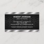 Carte De Visite Peinture Service Paint Roller Professional Peintre (Dos)