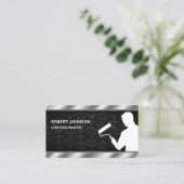 Carte De Visite Peinture Service Paint Roller Professional Peintre (Debout devant)