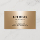 Carte De Visite Peinture Service professionnel Gold House Peintre (Dos)