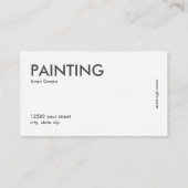 Carte De Visite 🎨🎨🎨 Peinture Simple (Dos)