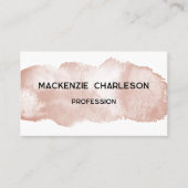 Carte De Visite Peinture simple à l'aquarelle Brusch Terracotta (Devant)