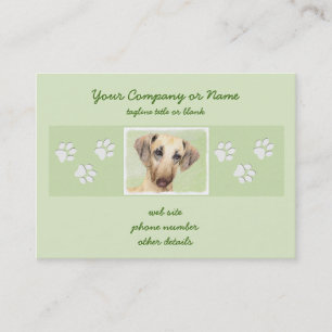 Carte De Visite Peinture Sloughis - Joli art original pour chien
