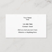 Carte De Visite Peinture Splash House Peintre (Dos)