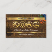 Carte De Visite Peinture Splated Mur sale Outils de main (Devant)