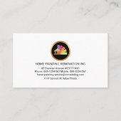 Carte De Visite Peinture Splatter or Rouleau Pinceau peinture (Dos)