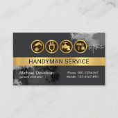 Carte De Visite Peinture sur couches grises (Devant)