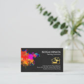 Carte De Visite Peinture sur peintre mural (Debout devant)