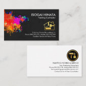 Carte De Visite Peinture sur peintre mural (Devant / Derrière)