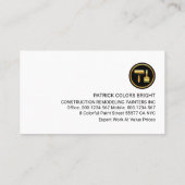 Carte De Visite Peinture sur peintre mural en brique (Dos)