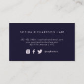 Carte De Visite Peinture| Taches de peinture sombres modernes Mood (Dos)