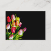 Carte De Visite Peinture Tulip - Art Fleur original (Dos)