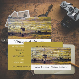 Carte De Visite Peinture vintage, Détaillant d'antiquités