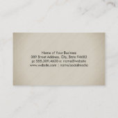 Carte De Visite Peinture violette brossée | Texture simple (Dos)