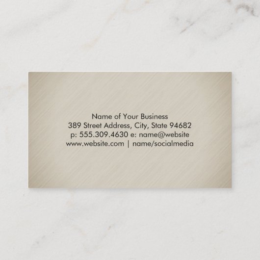 Carte De Visite Peinture violette brossée | Texture simple (Dos)