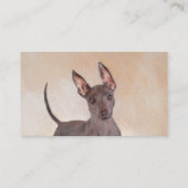 Carte De Visite Peinture Xoloitzcuintli - Cute Original Chien Art (Dos)